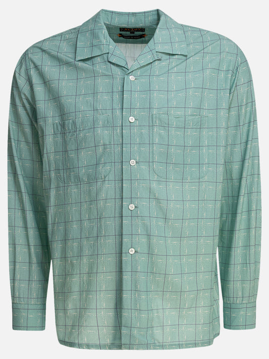 Beams Plus Camicia con colletto camp 13254703_S Green 1