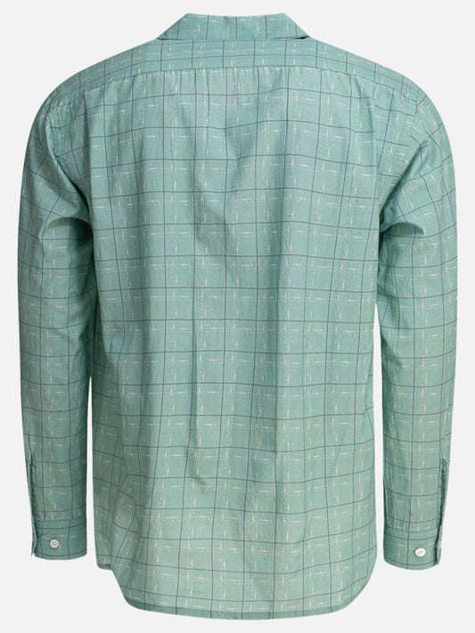 Beams Plus Camicia con colletto camp 13254703_S Green 2