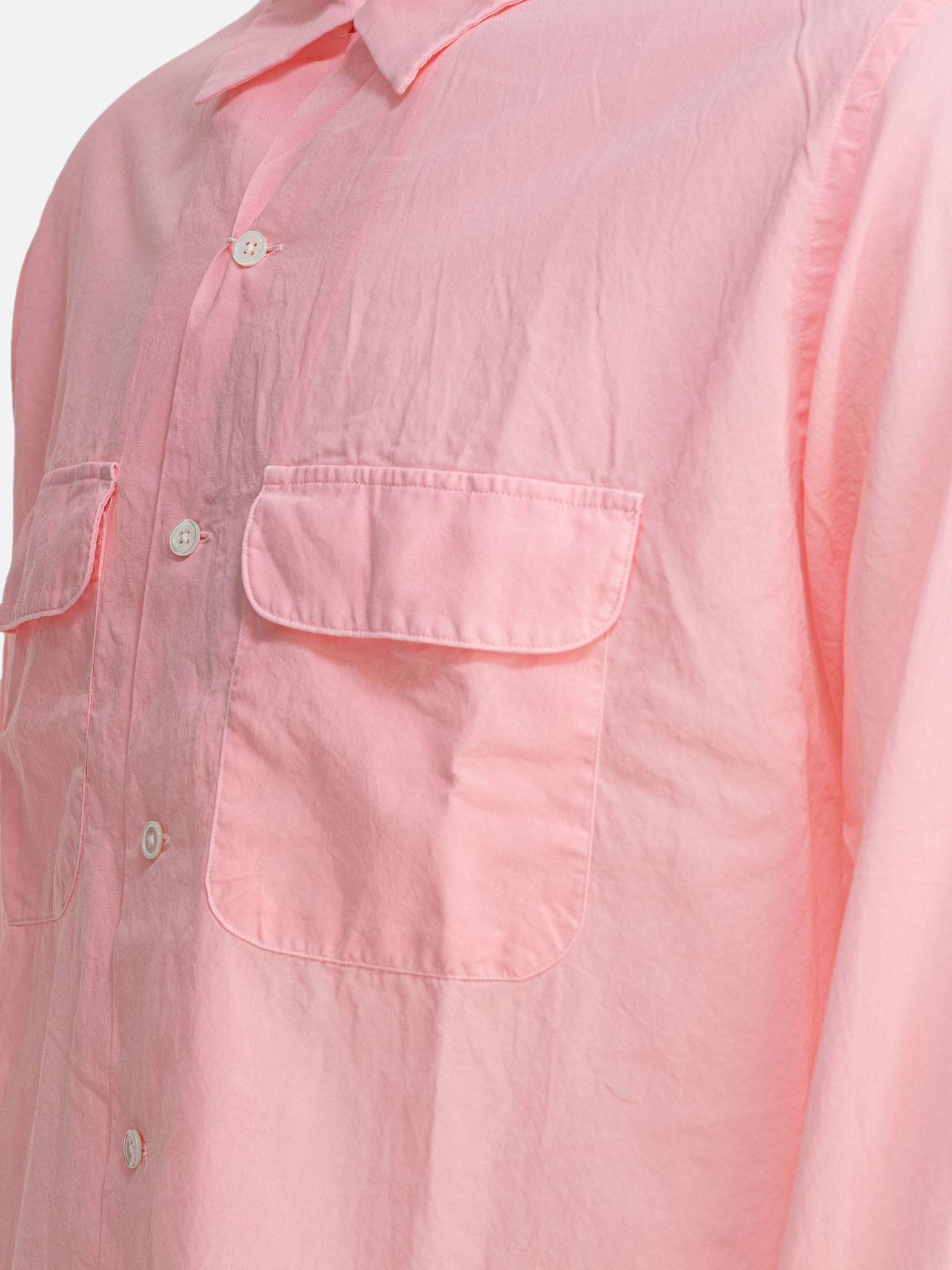 Beams Plus Camp collar shirt 17929504_S Pink thumbnail_4