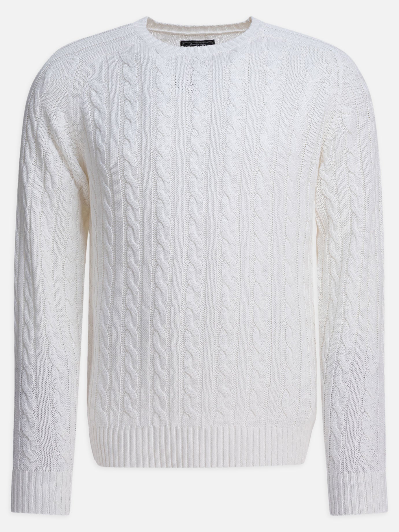 Beams Plus Linen and cotton sweater White