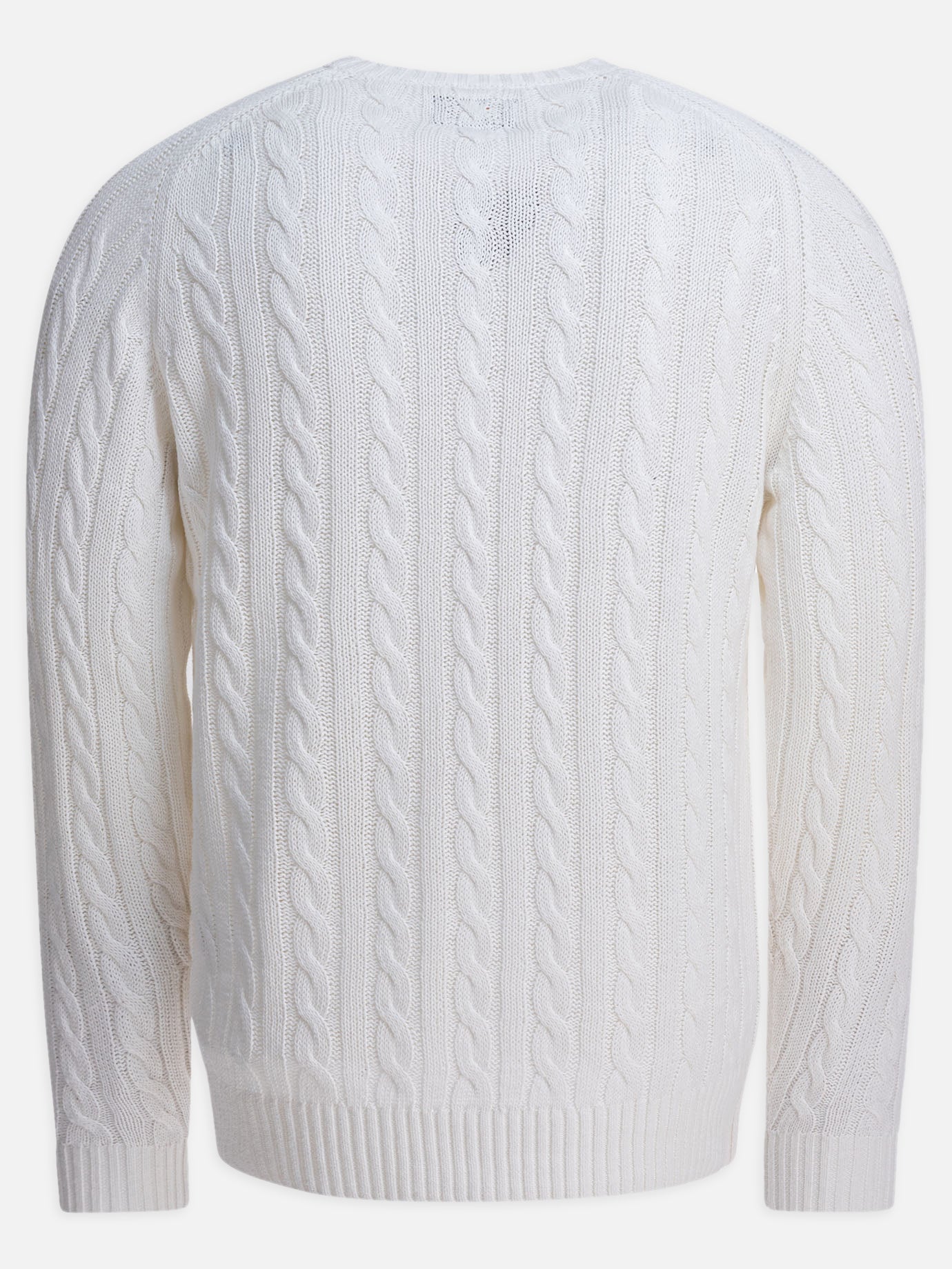 Beams Plus Linen and cotton sweater White