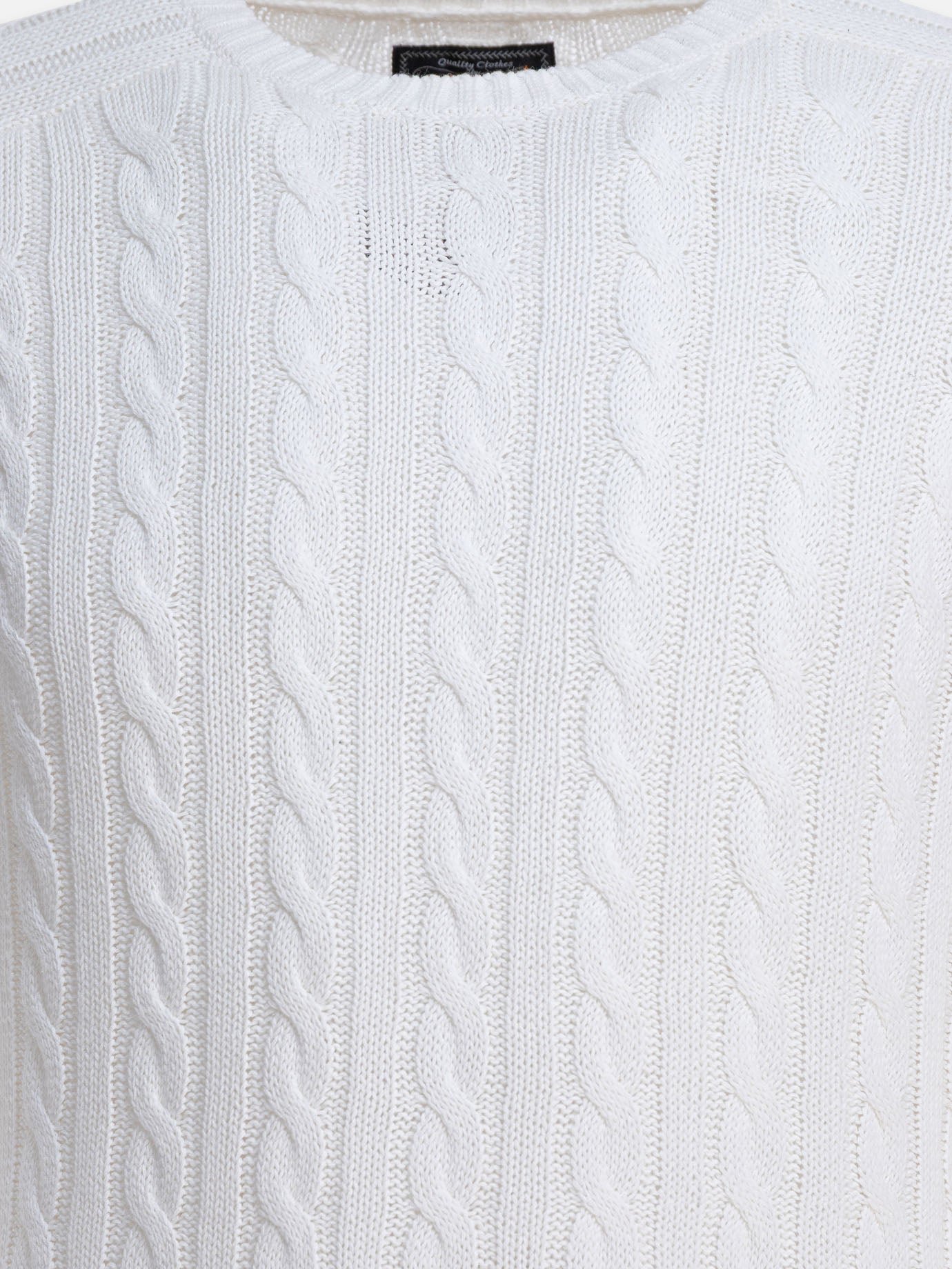 Beams Plus Linen and cotton sweater White