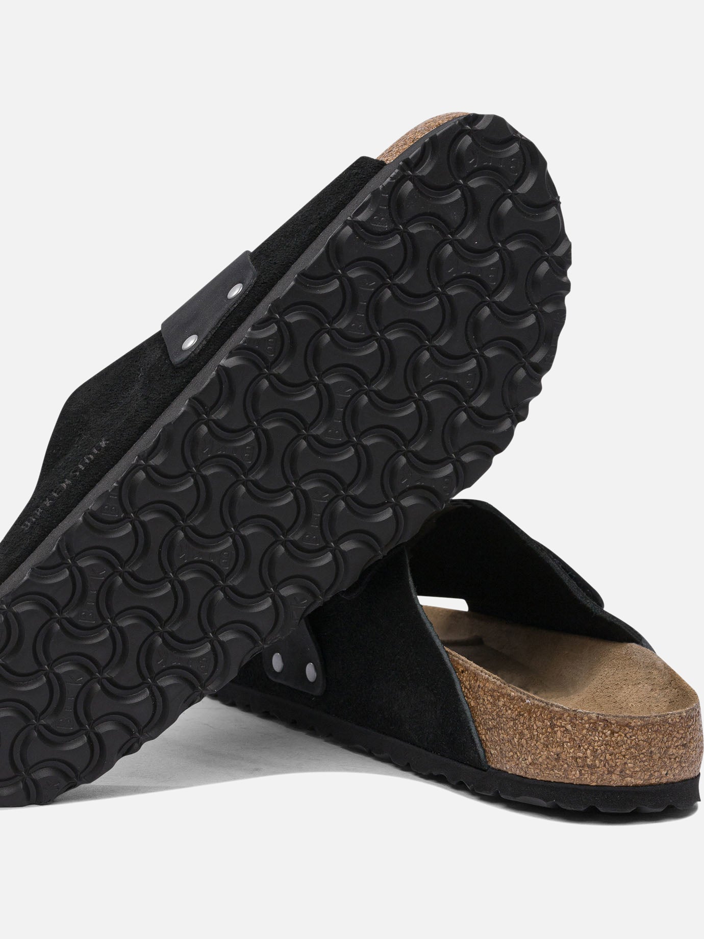 Slides 100% suede - 100% rubber  Nero - Birkenstock Uomo | PDP | VIETTI Online Store | Zoom-Modal_5
