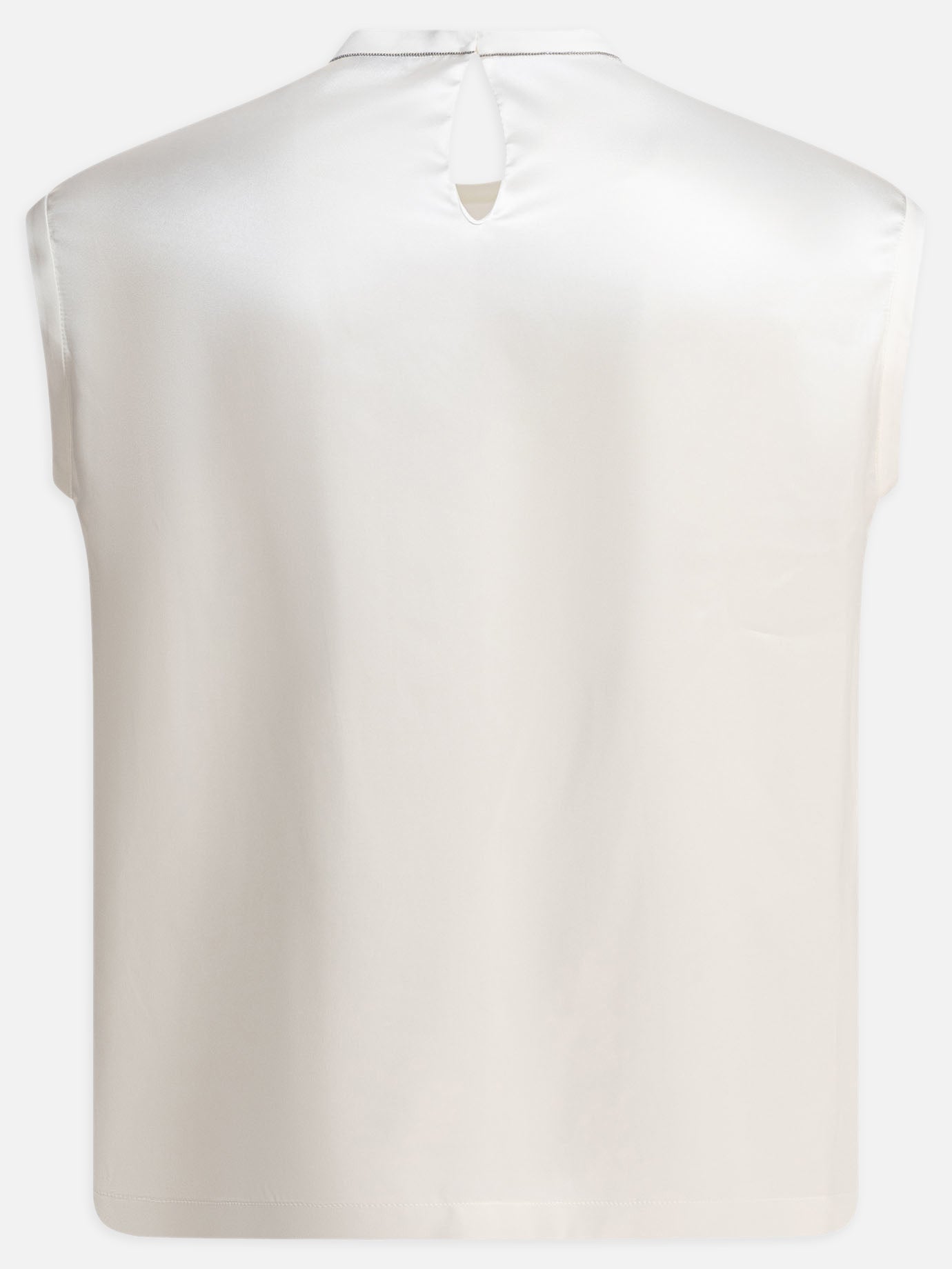 Blouses Solid colour  White - Brunello Cucinelli Women | PDP | VIETTI Online Store | Zoom-Modal_2
