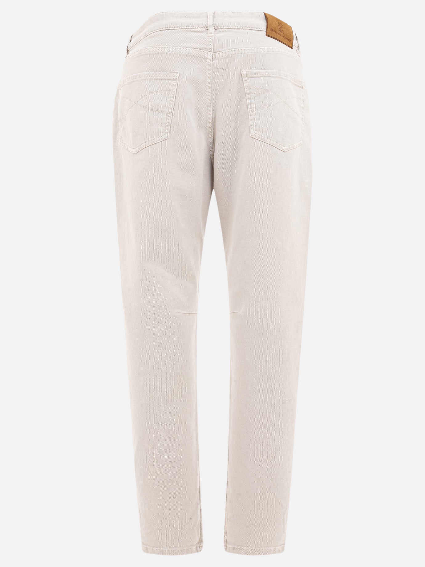 Straight-leg jeans Solid colour  Grey - Brunello Cucinelli Men | PDP | VIETTI Online Store | thumbnail_2