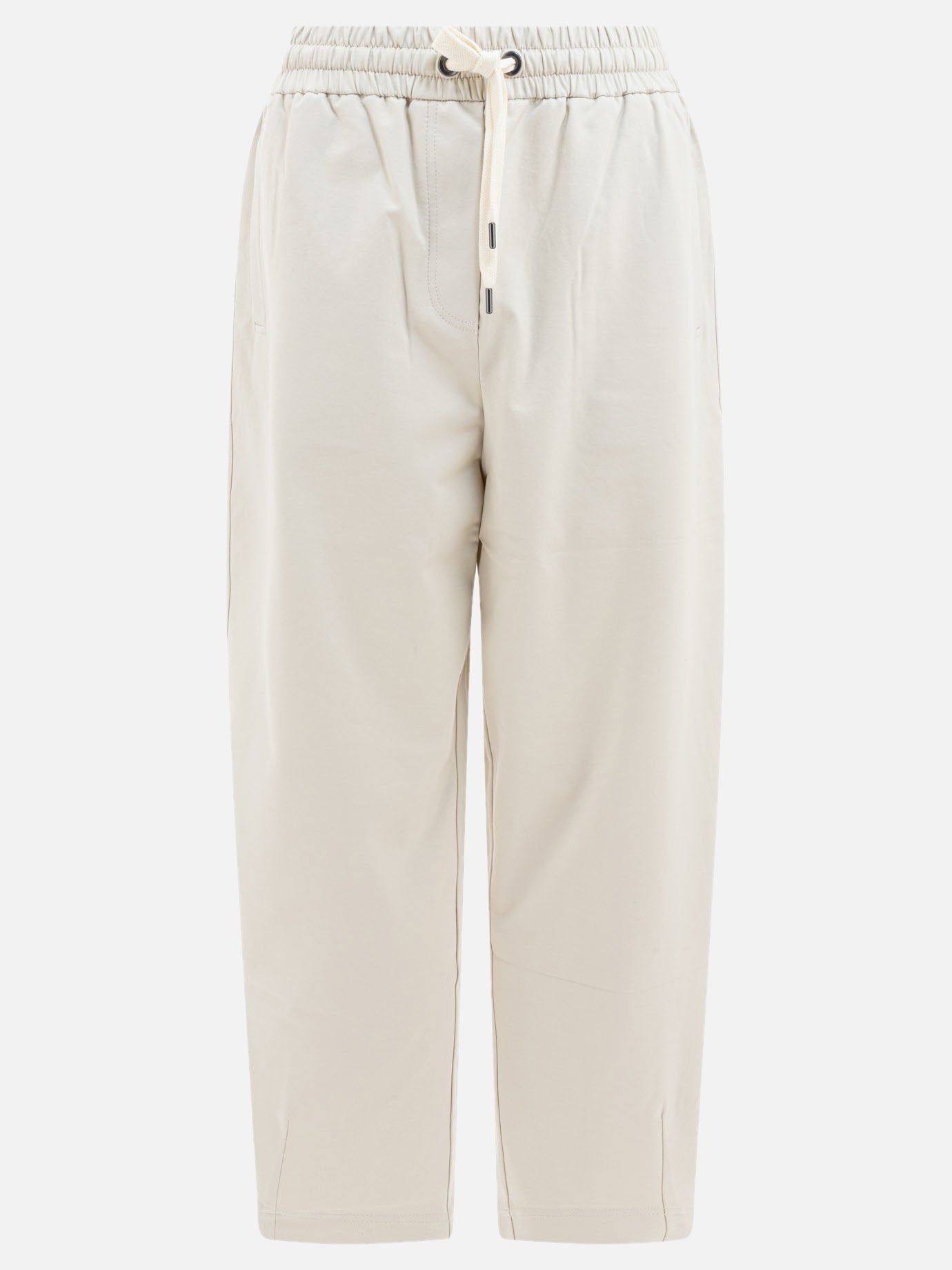 Pantaloni sportivi Solid colour  Bianco - Brunello Cucinelli Donna | PDP | VIETTI Online Store | thumbnail