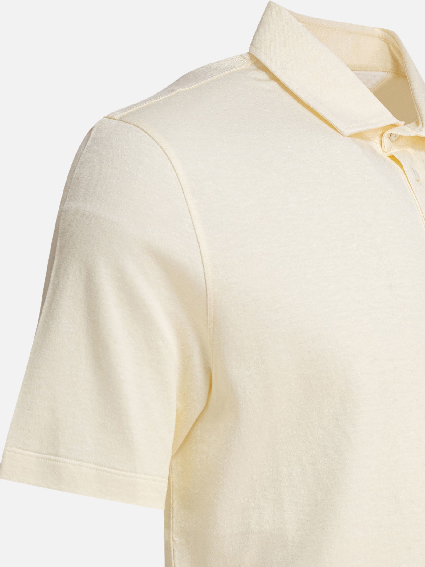 Polo shirts with buttons Solid colour  Beige - Brunello Cucinelli Men | PDP | VIETTI Online Store | Zoom-Modal_4
