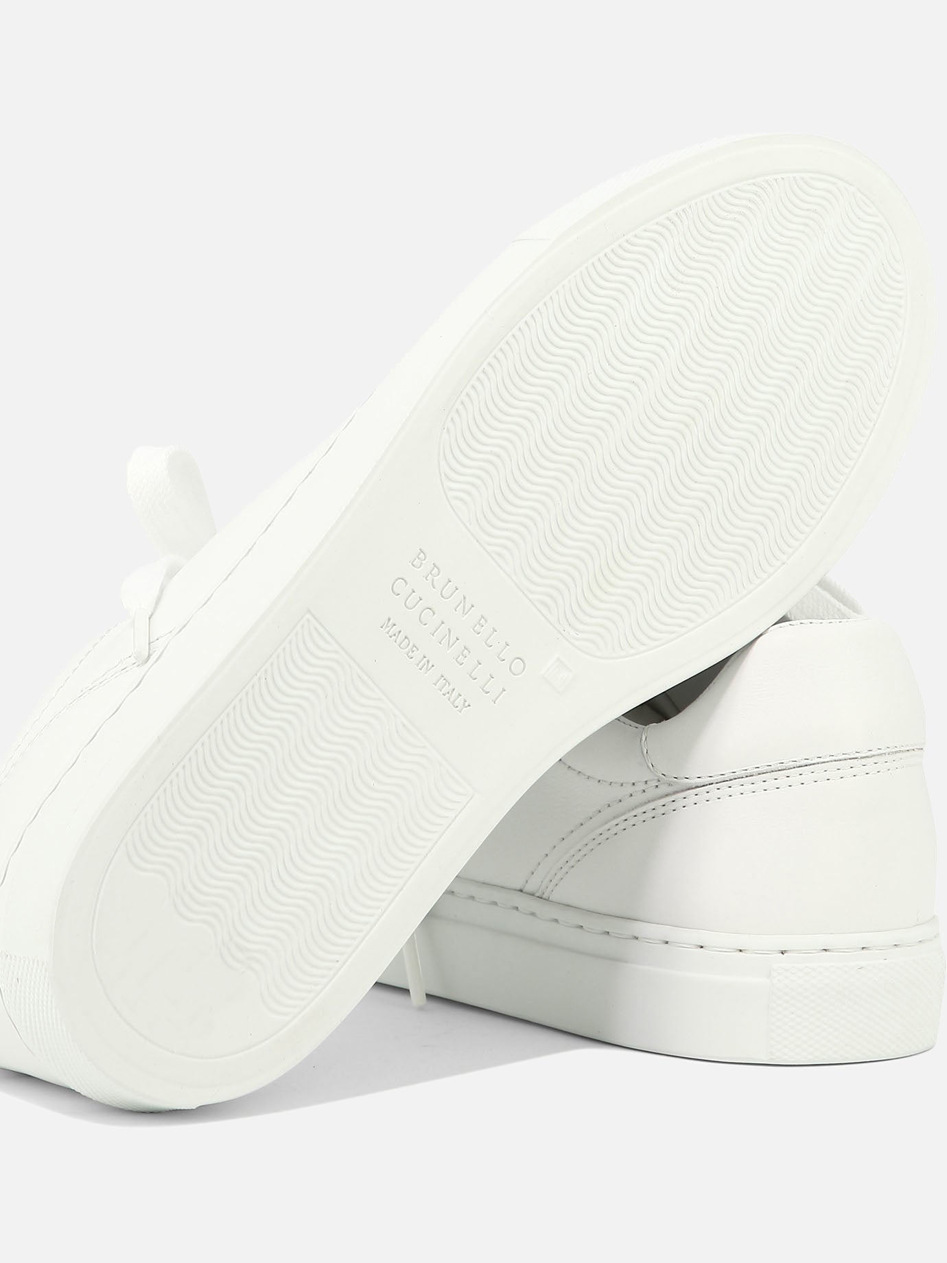 Sneaker basse 100% leather - 100% rubber  Bianco - Brunello Cucinelli Donna | PDP | VIETTI Online Store | Zoom-Modal_5
