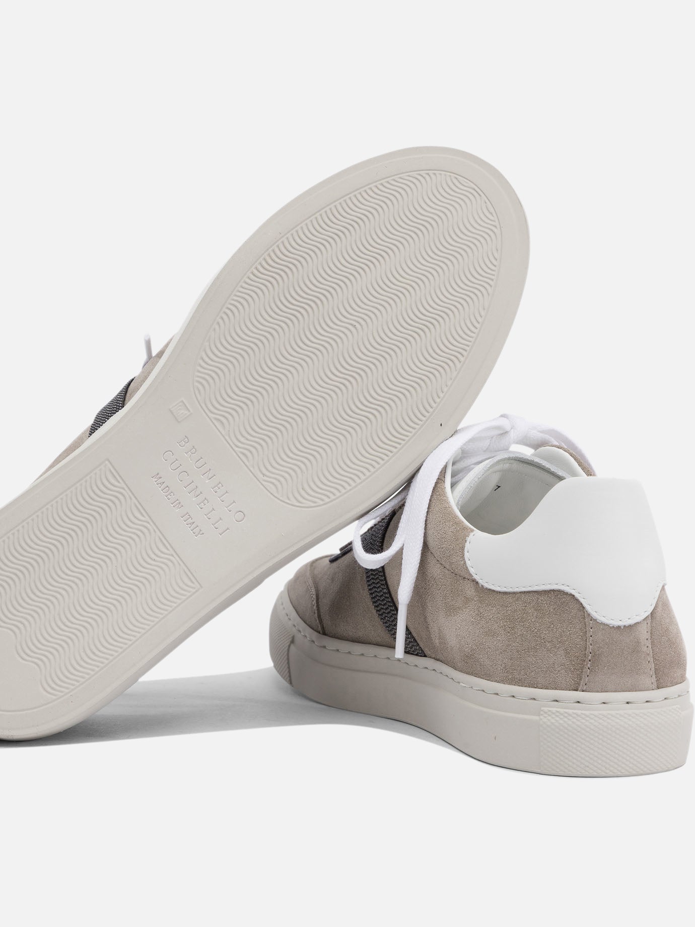 Low top sneakers 100% calf leather - 100% rubber  Grey - Brunello Cucinelli Women | PDP | VIETTI Online Store | Zoom-Modal_5
