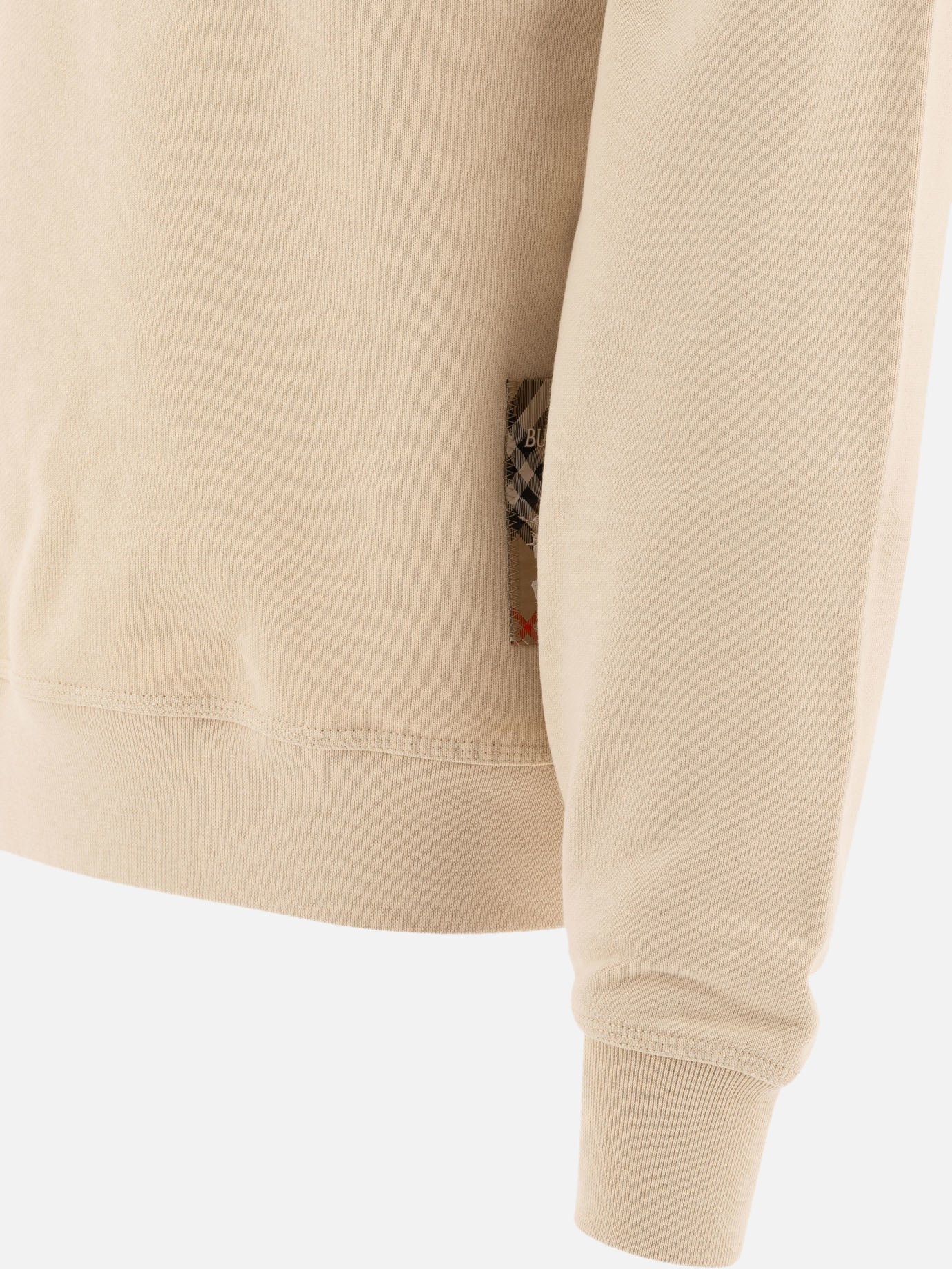 Burberry Crew neck sweatshirt with Check detail 15812019_M Beige thumbnail_4