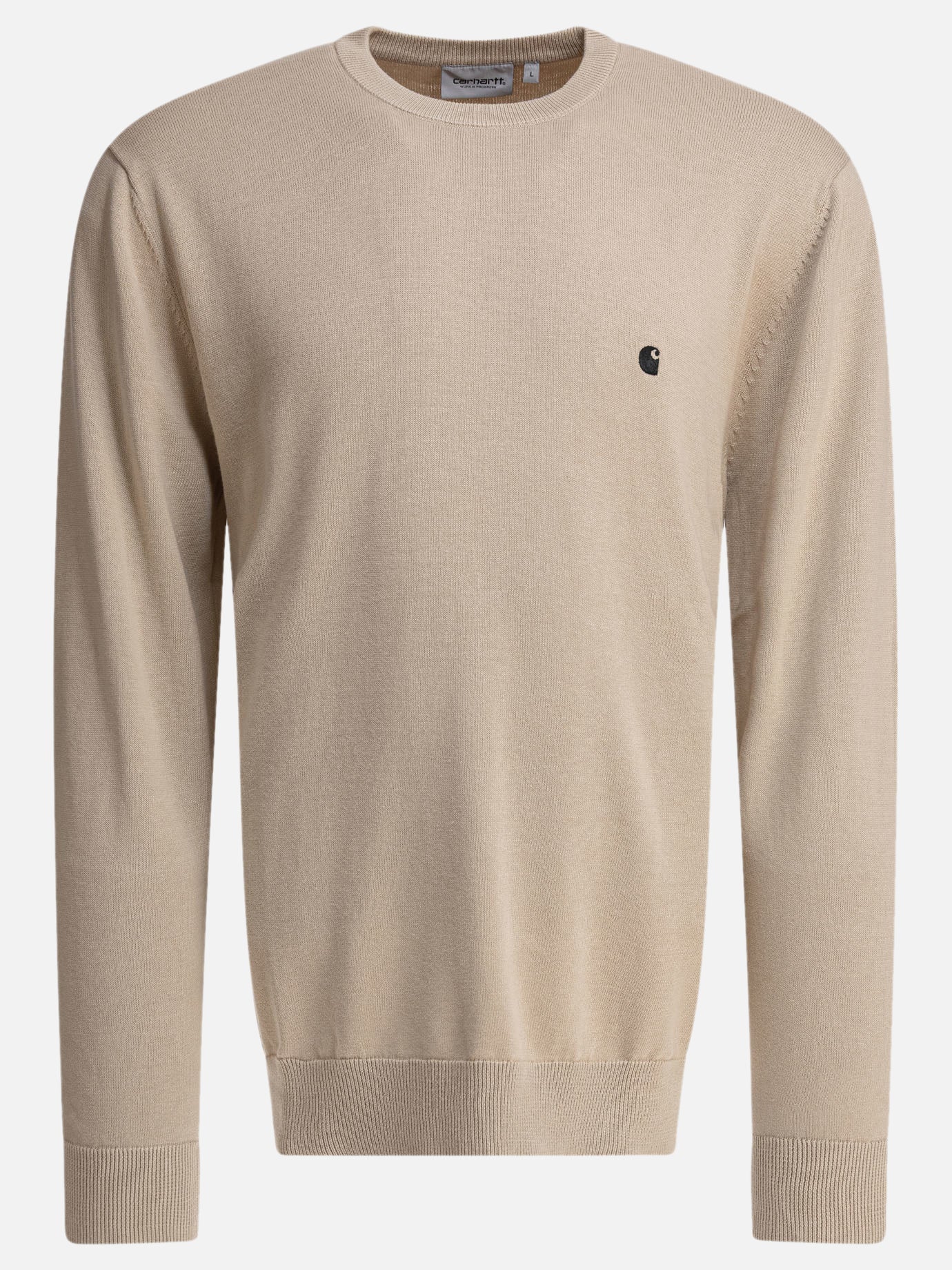 Carhartt WIP Crew-neck sweater with logo 15812569_M Beige thumbnail_1