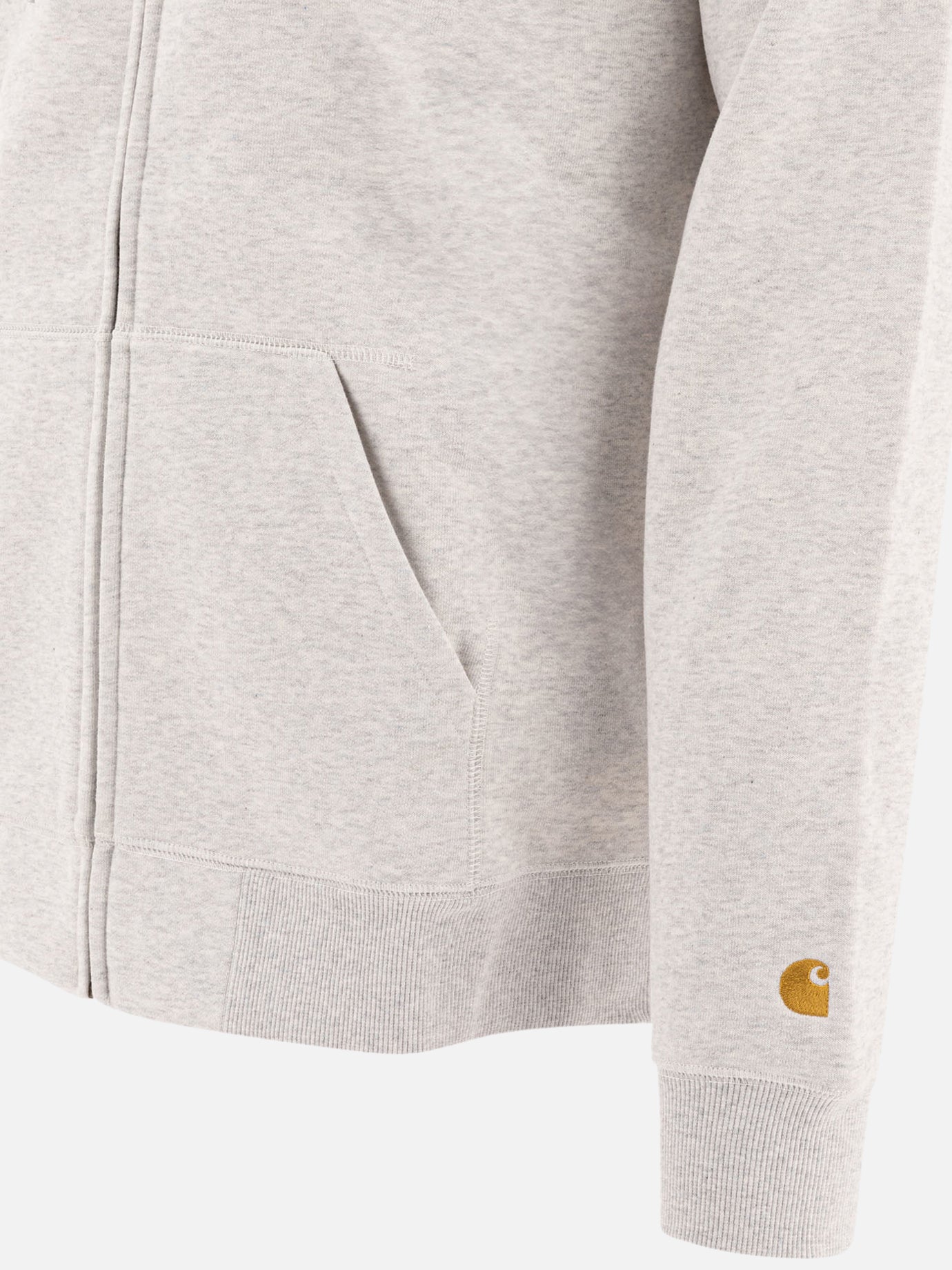 Carhartt WIP Felpa &quot;Hooded Chase&quot; 15102202_S Grey thumbnail_4