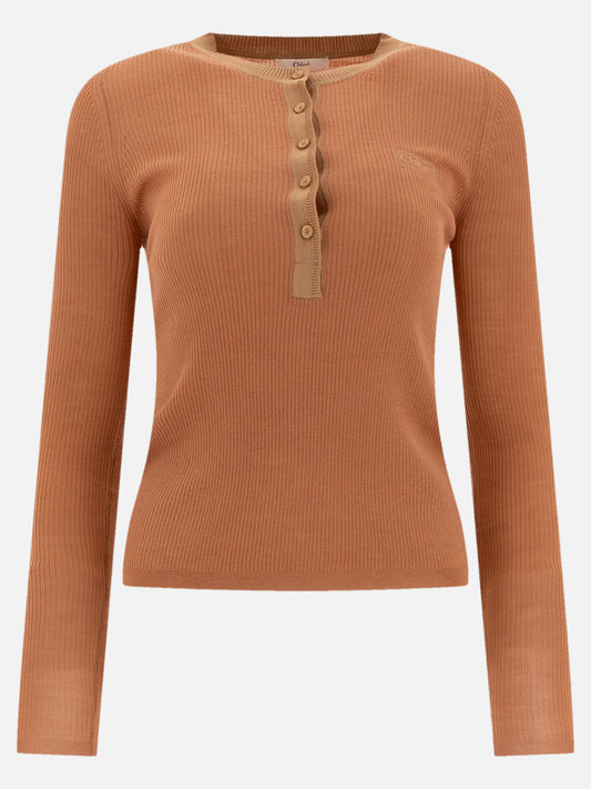 Chloé "Henley" shirt 10103599_S Pink 1