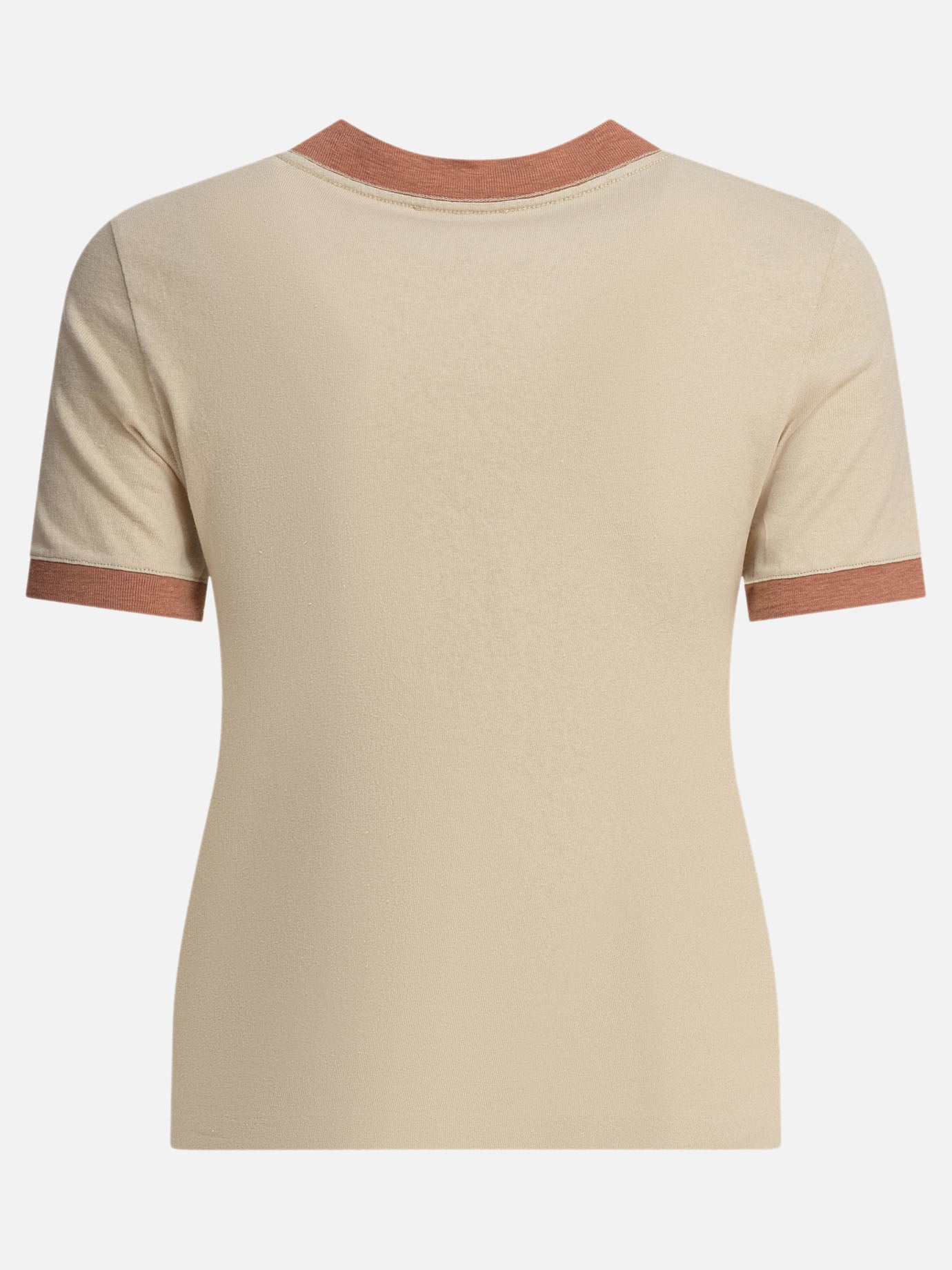 Chloé Cotton jersey T-shirt with logo 11004400_M Beige thumbnail_2