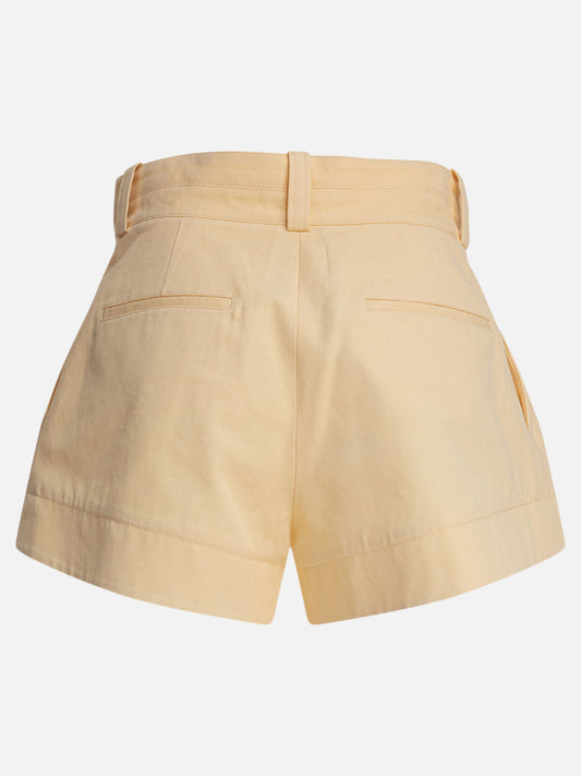 Chloé Mini shorts a vita alta 16586329_36 Beige 2