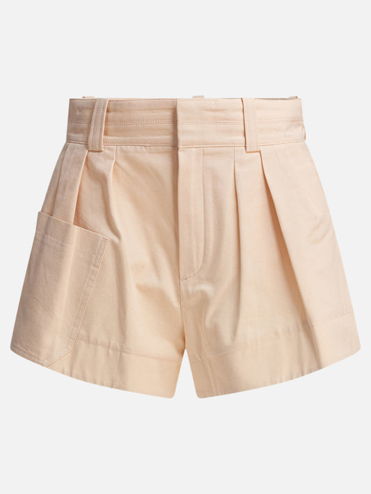 Chloé Mini shorts a vita alta 16569518_36 Pink 1