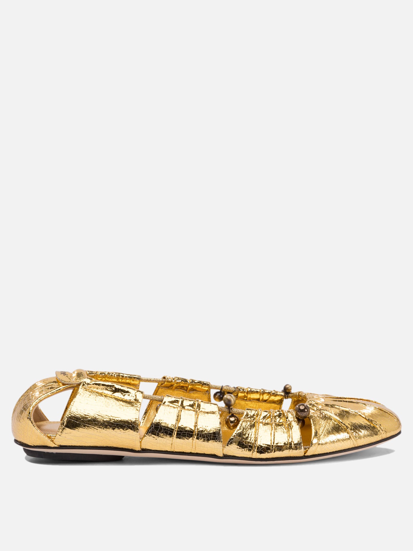 Chloé Ballet flats cut-out details 16926149_36 Gold thumbnail_1
