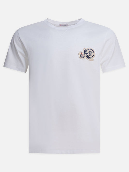 Crewneck t-shirts Logo  White - Moncler Men | PLP | VIETTI Online Store 
