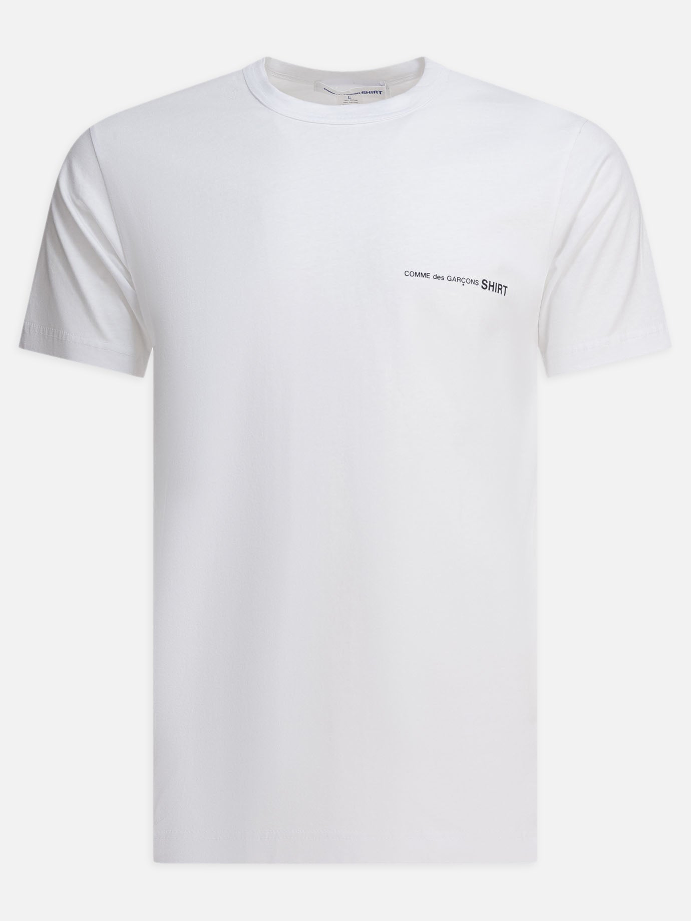 Crewneck t-shirts Logo  White - Comme Des Garçons Shirt Men | PDP | VIETTI Online Store | Zoom-Modal
