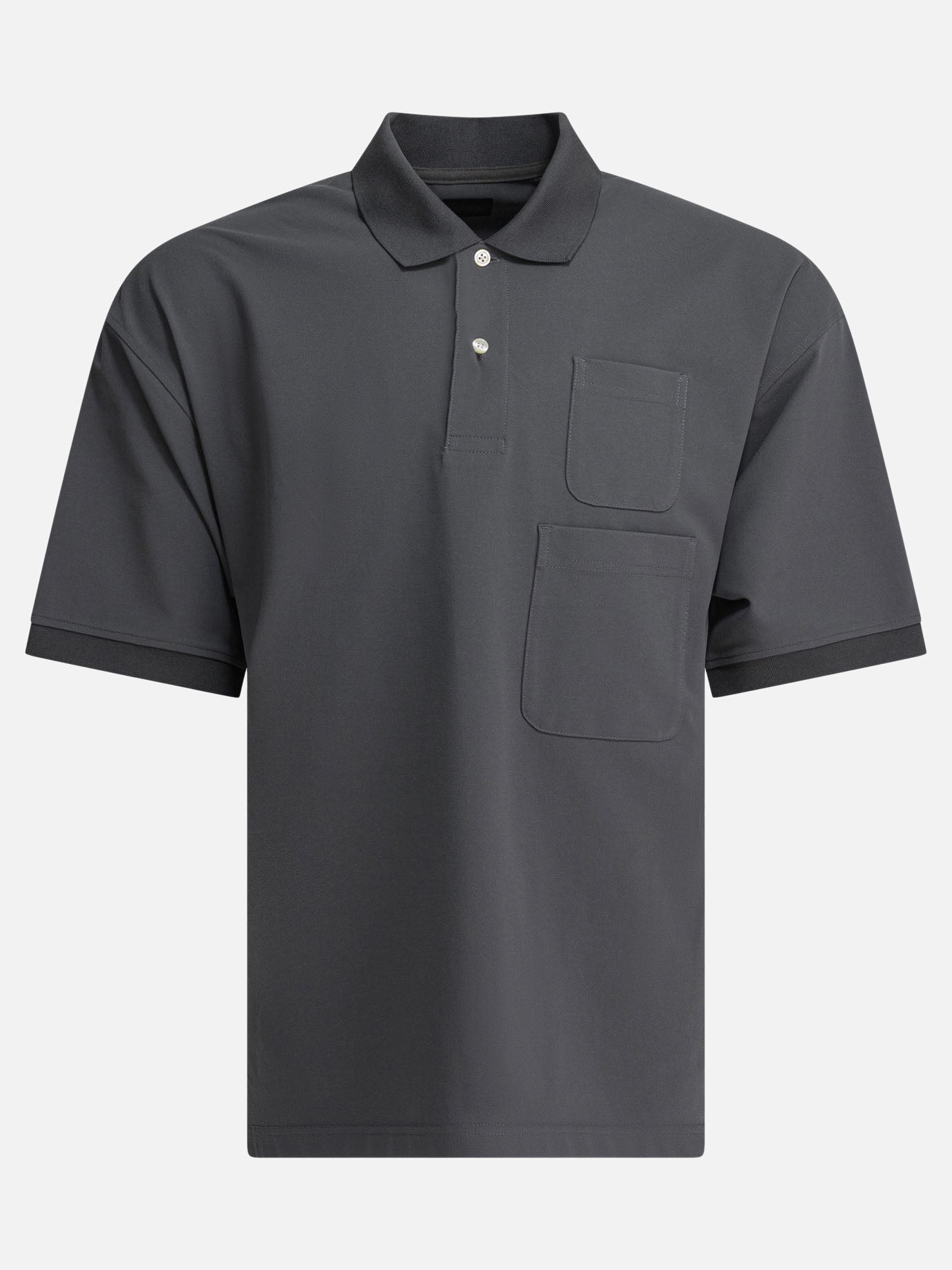 Daiwa Pier 39 Polo shirt with two pockets 10151837_S Grey thumbnail_1