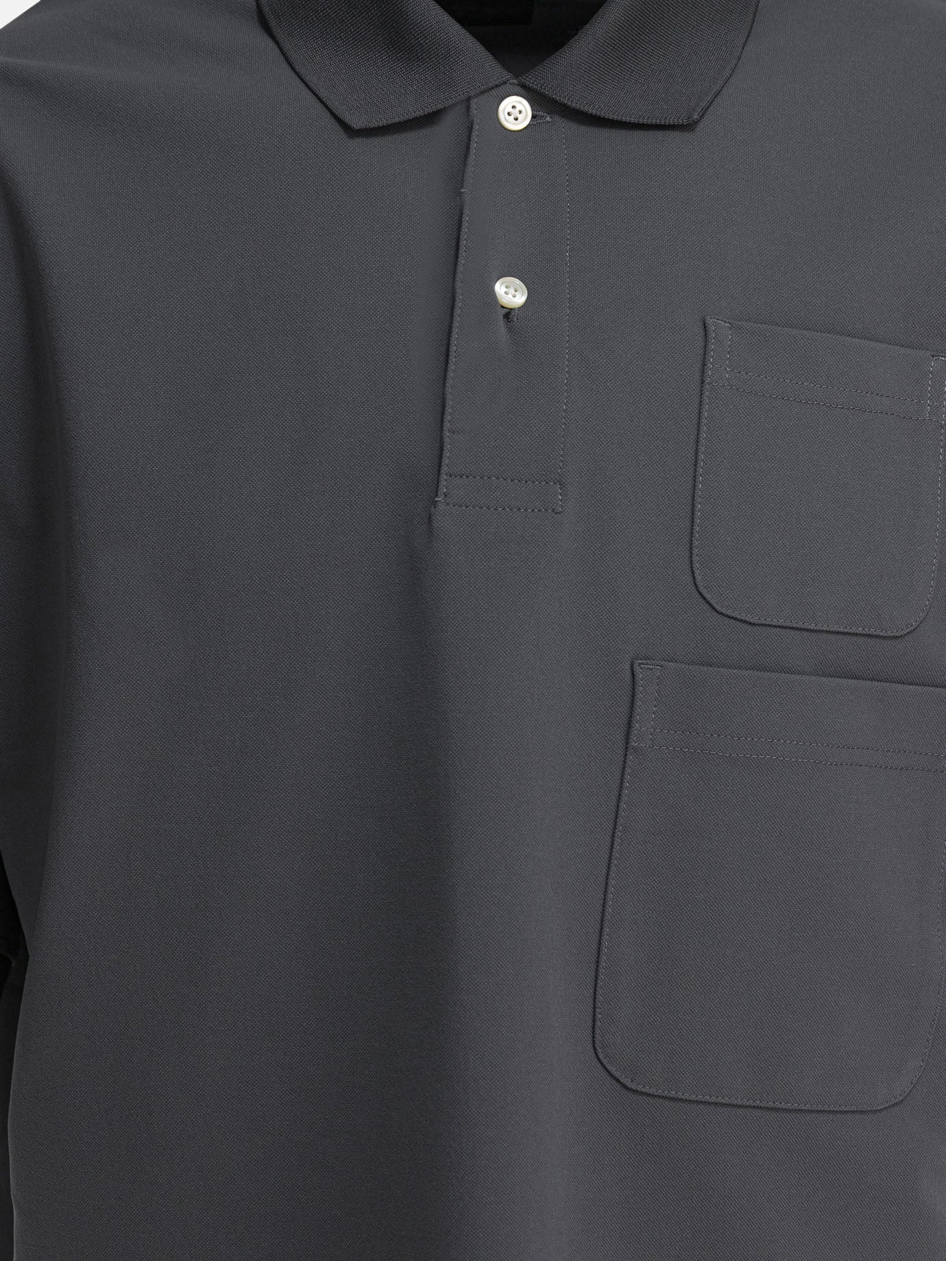 Daiwa Pier 39 Polo shirt with two pockets 10151837_S Grey thumbnail_3