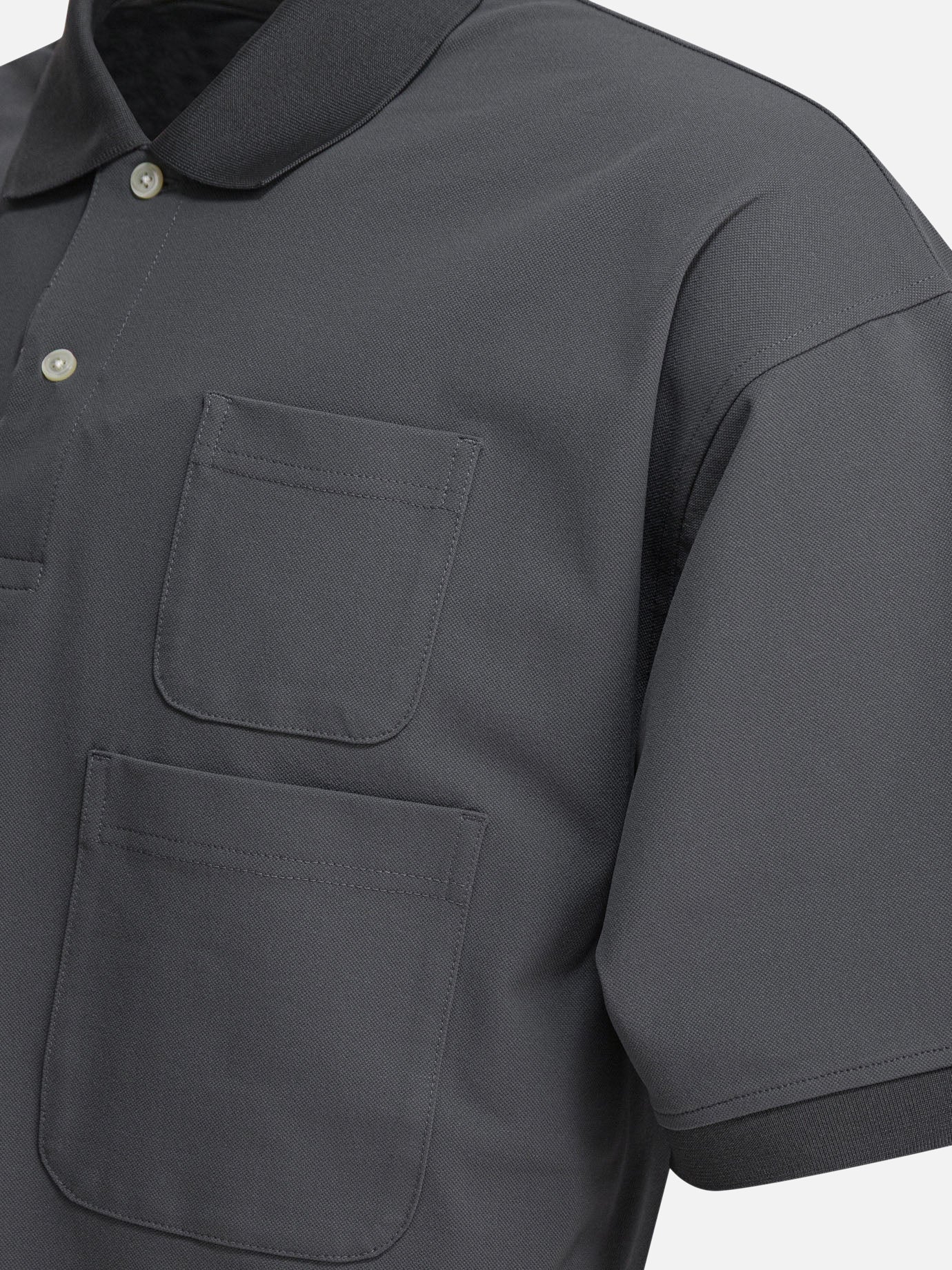 Daiwa Pier 39 Polo shirt with two pockets 10151837_S Grey thumbnail_4