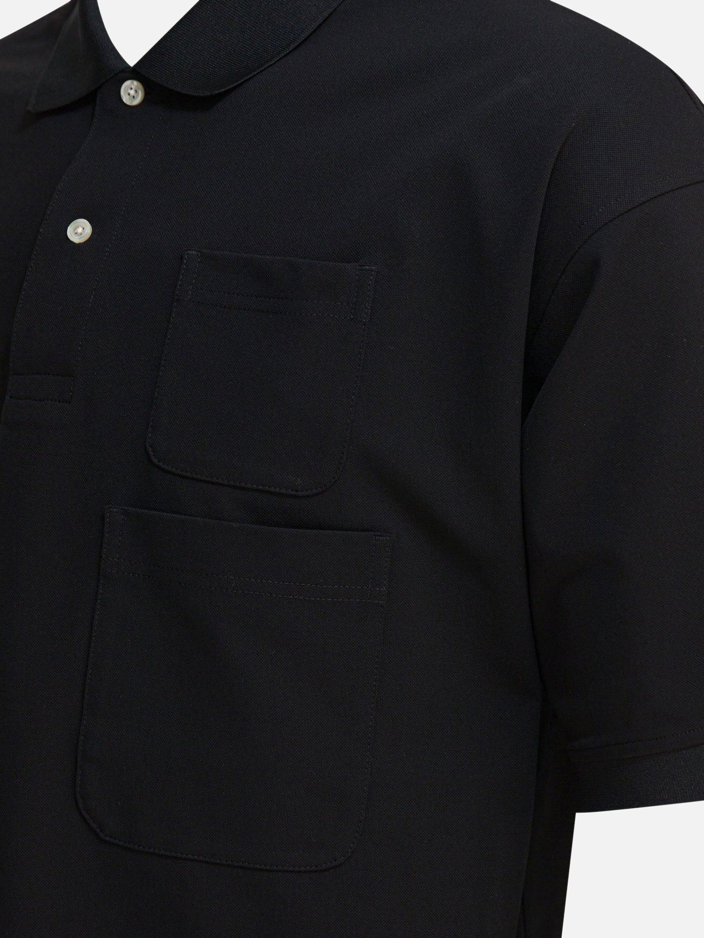 Daiwa Pier 39 Polo shirt with two pockets 16078015_S Black thumbnail_4