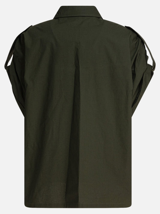 Elie Saab Camicia in popeline di cotone 16125782_38 Green 2