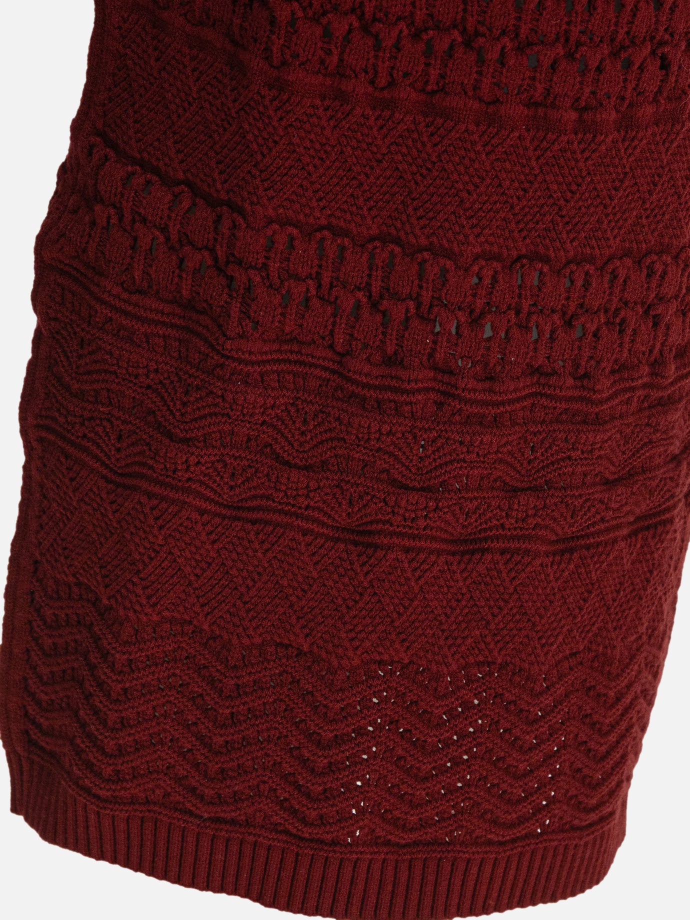 Gonne lunghe Textured knit  Bordeaux - Elie Saab Donna | PDP | VIETTI Online Store | Zoom-Modal_4
