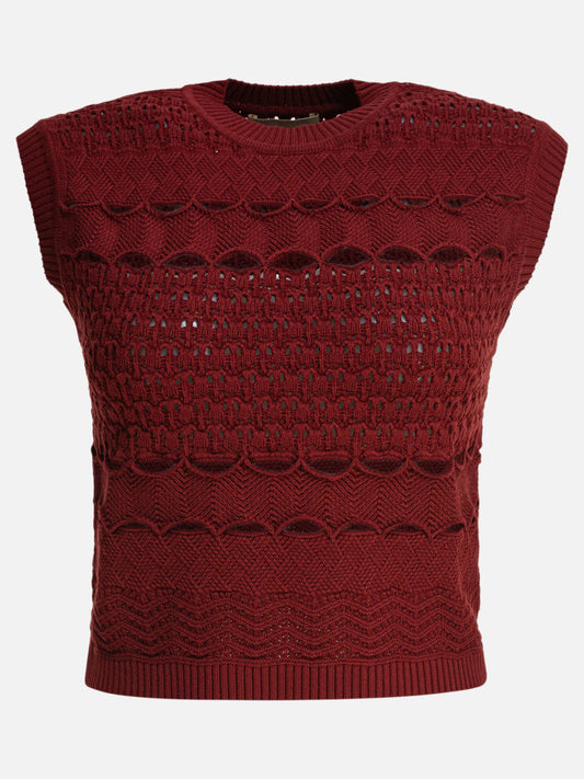 Elie Saab Top in maglia lavorata 12932905_S Bordeaux 1