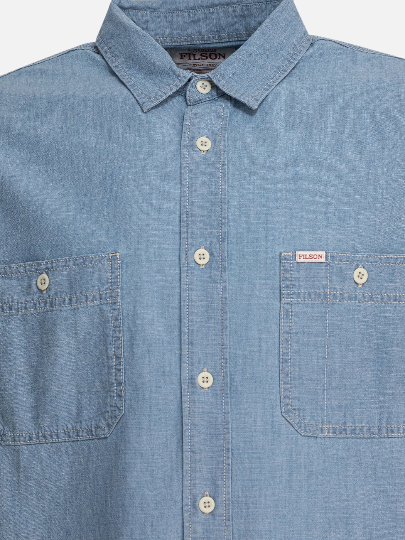 Filson &quot;Chambray CPO&quot; shirt 16943968_XS Light blue thumbnail_3