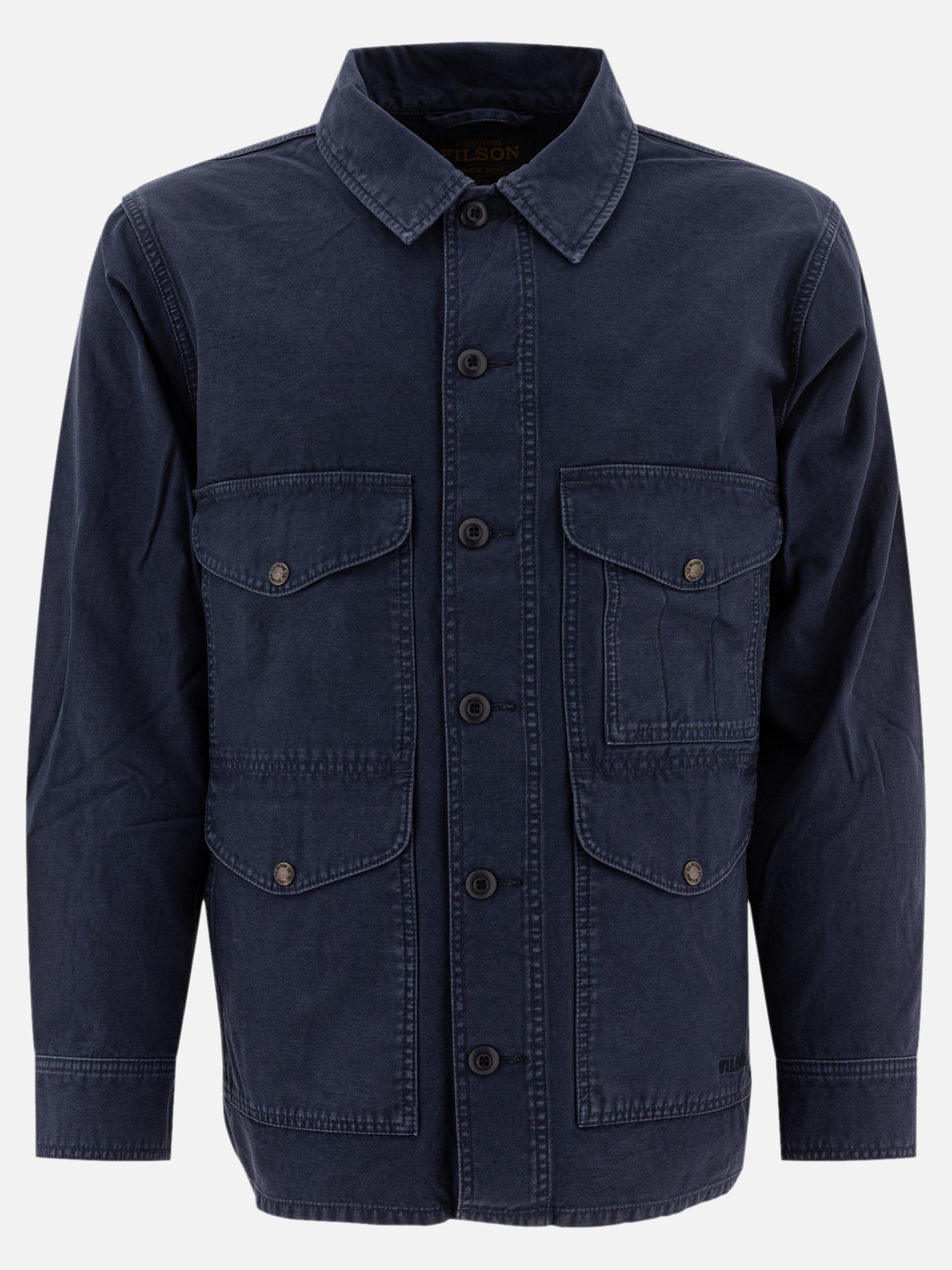 Overshirt jackets Solid colour  Blue - Filson Men | PDP | VIETTI Online Store | Zoom-Modal
