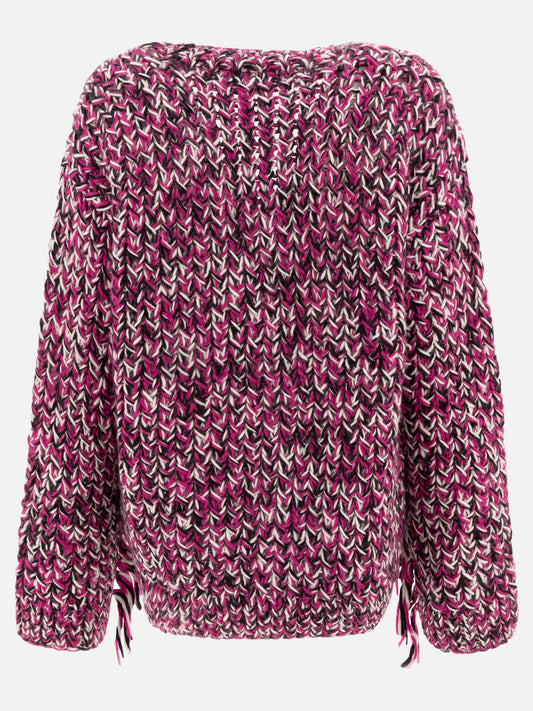 Cardigans Textured knit  Purple - Ganni Women | PLP | VIETTI Online Store | 2
