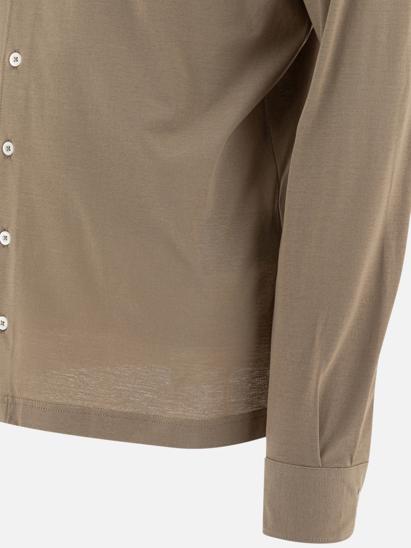 Casual shirts Solid colour  Brown - Herno Men | PDP | VIETTI Online Store | thumbnail_4