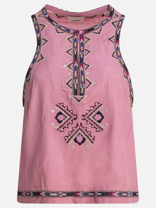 Isabel Marant "Zahara" top 13775950_36 Pink 1