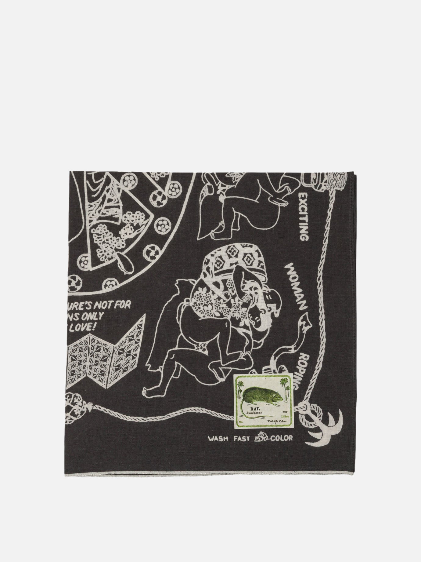 KAPITAL &quot;Yobai&quot; scarf 20452504_UNI Black thumbnail_1