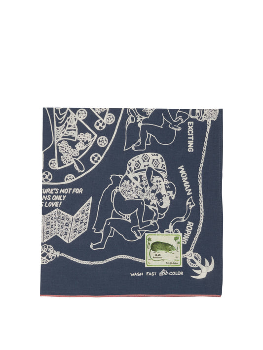 KAPITAL Foulard "Yobai" 22008576_UNI Blue 1