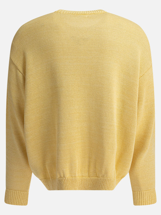 KAPITAL Maglione "Piano & Sun Face" 18423528_3 Yellow 2