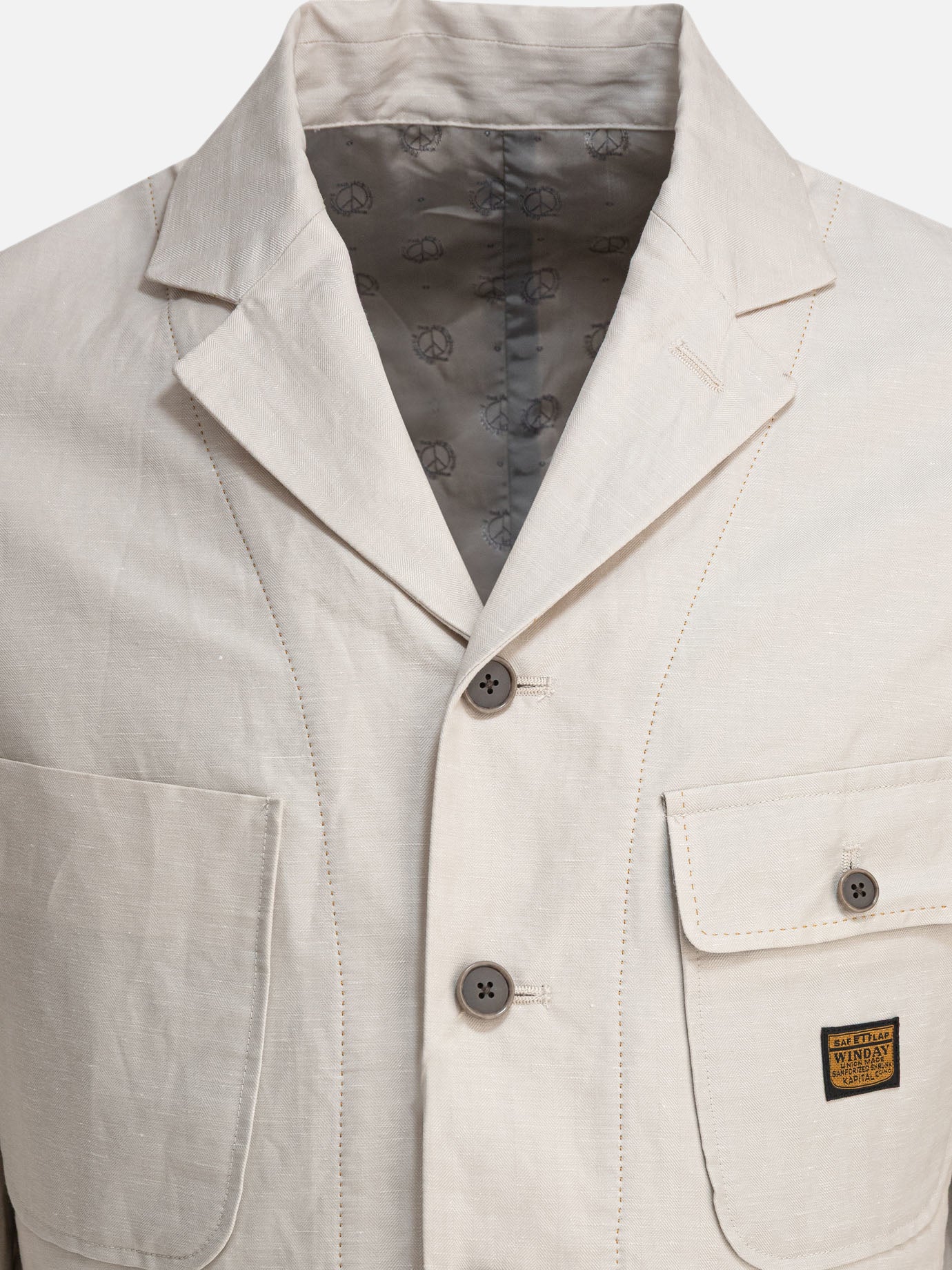KAPITAL "BEERpt" blazer jacket Beige