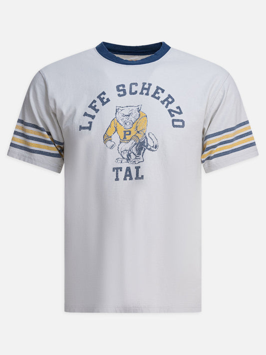 KAPITAL T-shirt "College CAT PITAL" 16406725_2 Grey 1
