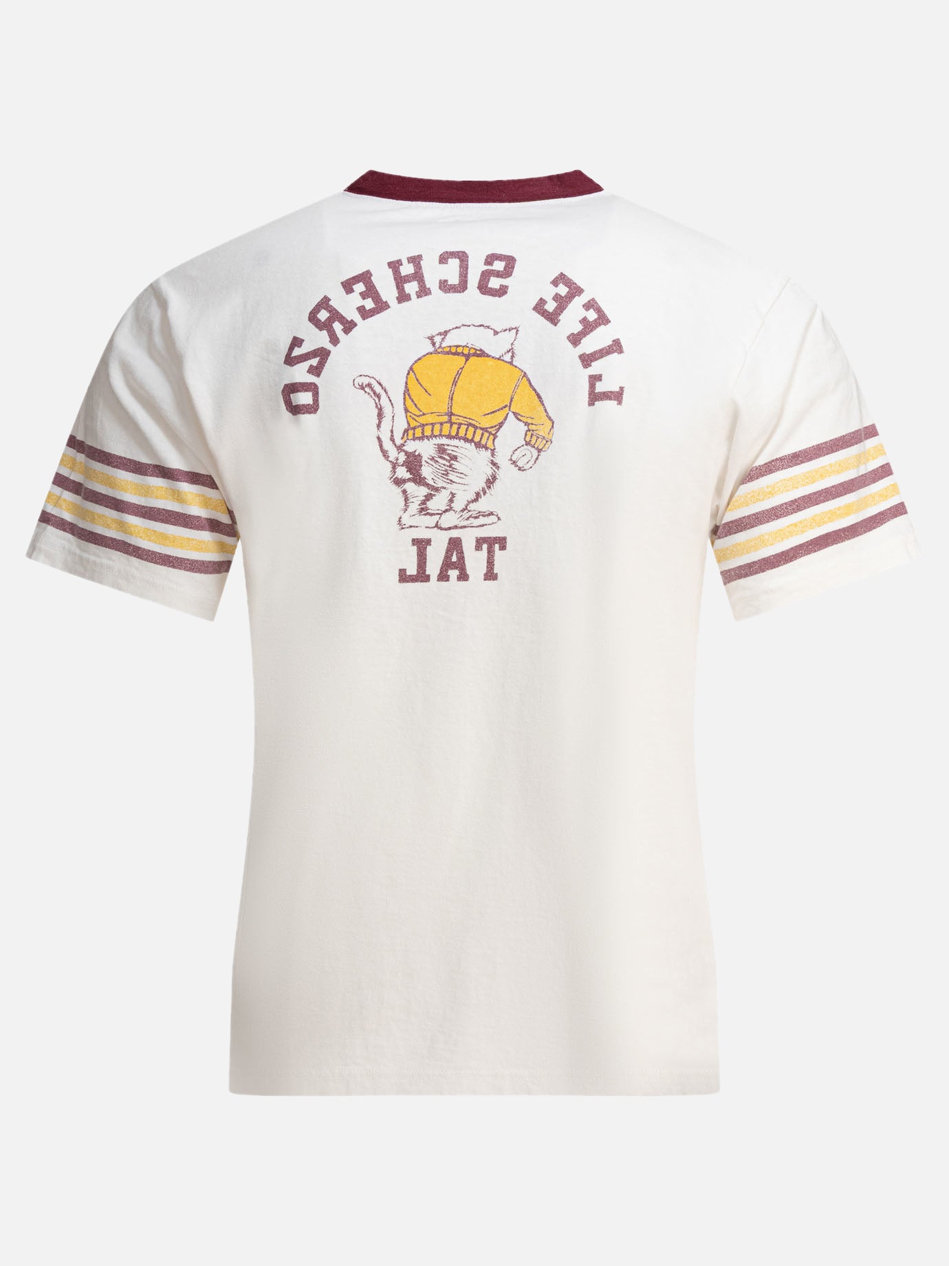 KAPITAL T-shirt &quot;College CAT PITAL&quot; 16430491_2 White thumbnail_2
