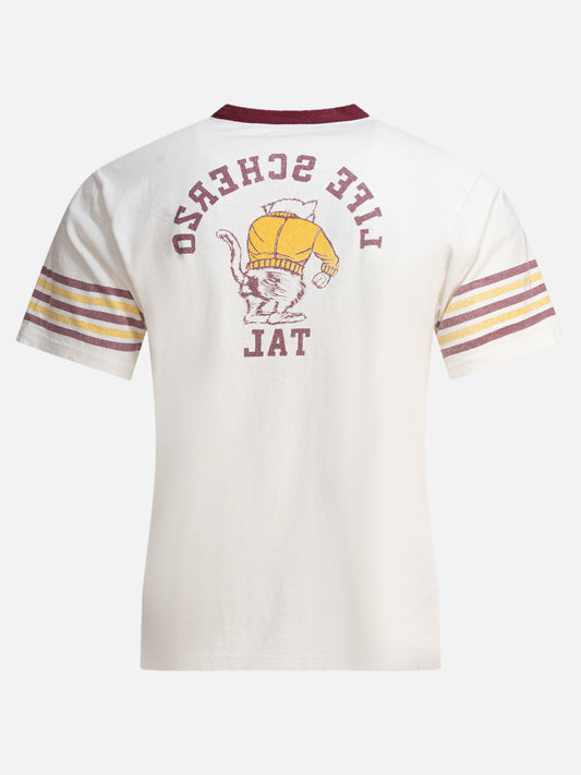 KAPITAL T-shirt "College CAT PITAL" 16430491_2 White 2