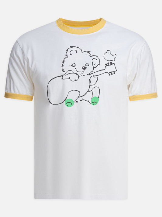 KAPITAL T-shirt "Little Bear & Harmony" 15910183_1 Yellow 1