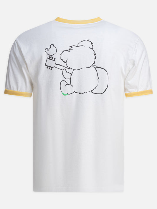 KAPITAL T-shirt "Little Bear & Harmony" 15910183_1 Yellow 2