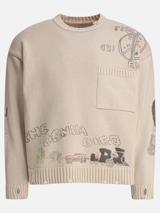 KAPITAL Maglione girocollo "5G" 23827853_3 Beige 1