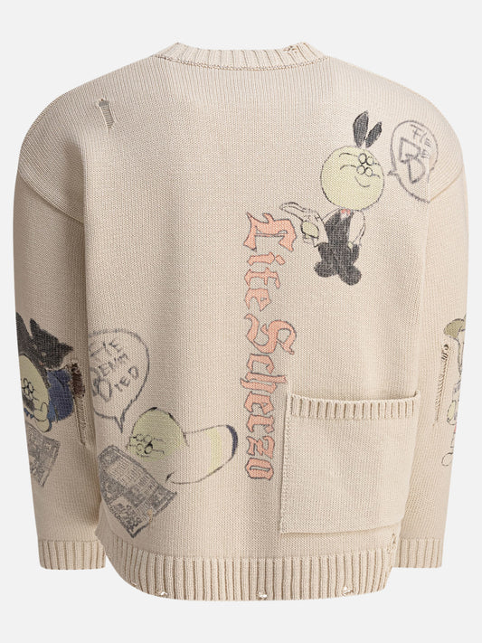 KAPITAL Maglione girocollo "5G" 23827853_3 Beige 2