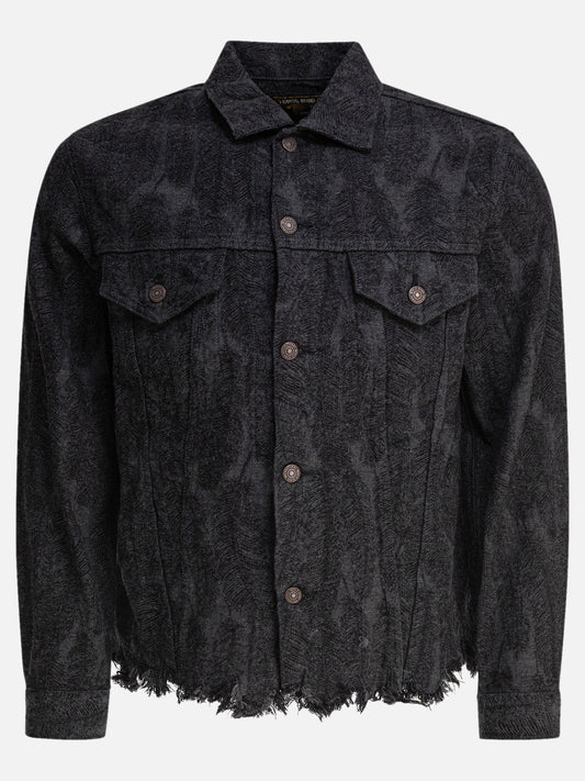 KAPITAL Giacca in denim con piume 27715941_3 Black 1