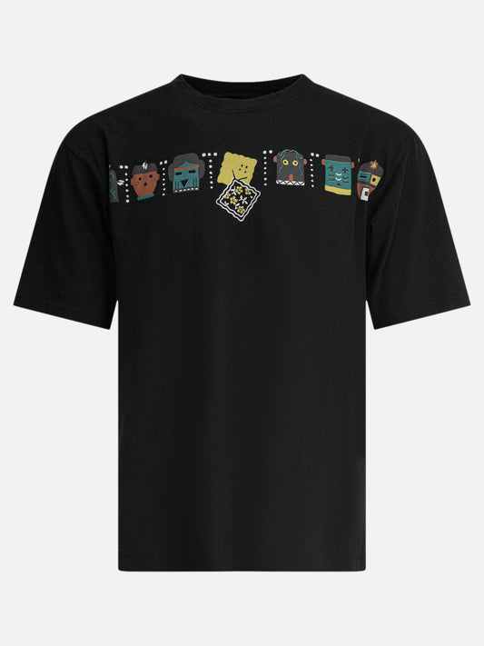 KAPITAL T-shirt "Peckish & Kachina" 19880423_M Black 1