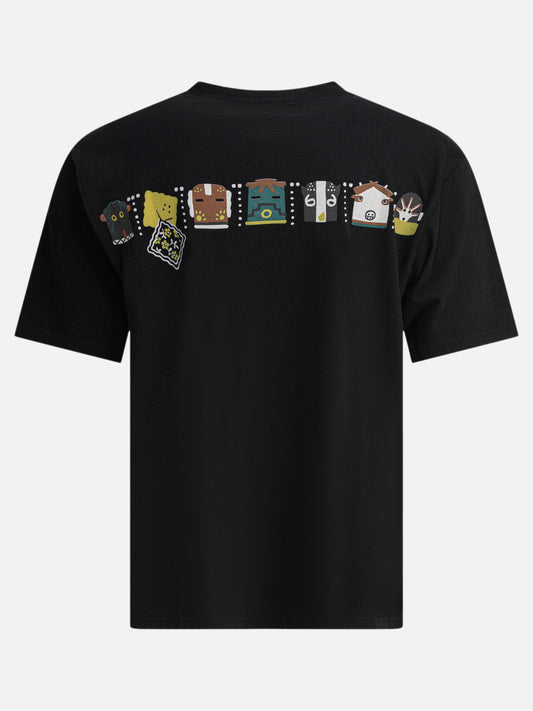 KAPITAL T-shirt "Peckish & Kachina" 19880423_M Black 2