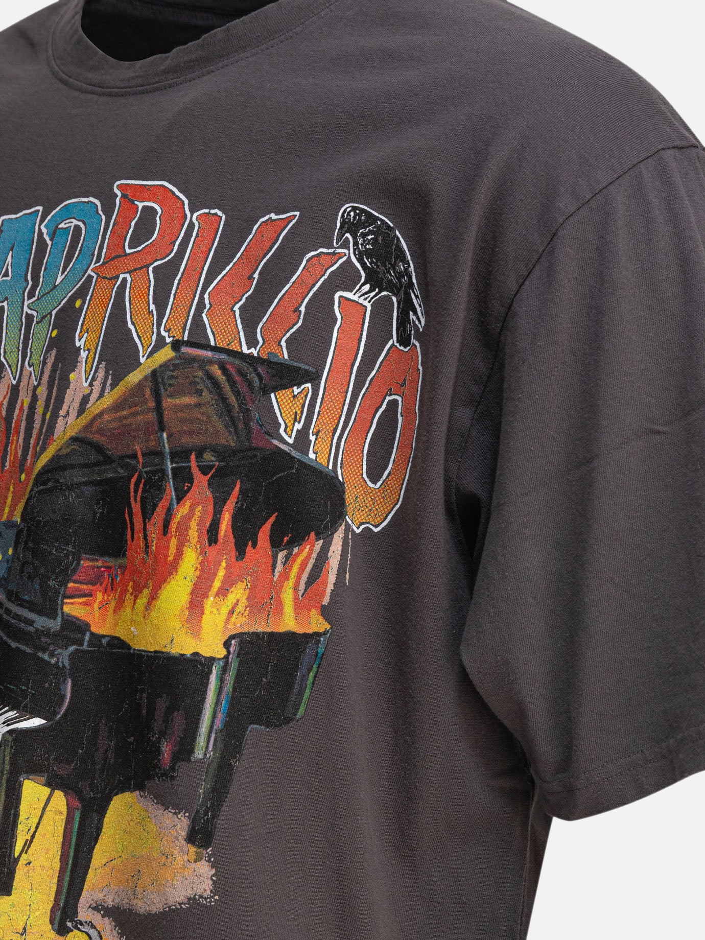KAPITAL T-shirt &quot;Burning&quot; 16706823_S Grey thumbnail_4